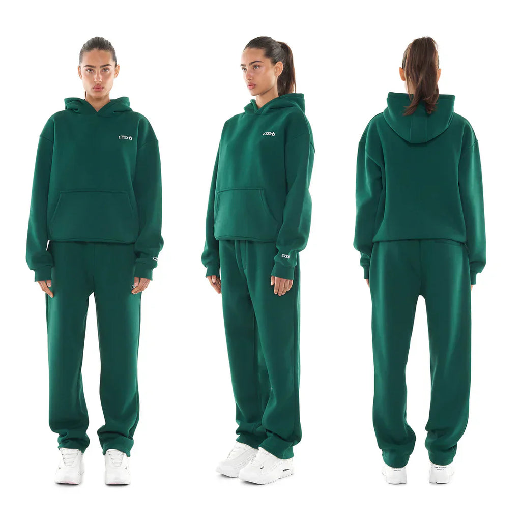 OPEN LEG JOGGER DARK GREEN